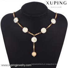 42770 Xuping Fashion Jewelry 18k Colar De Jade De Ouro Para A Mulher